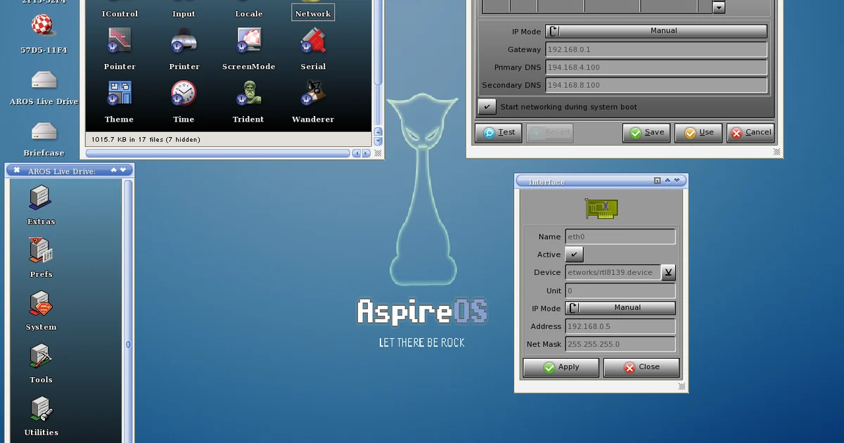 AROS Wanderer Network Prefs Manual