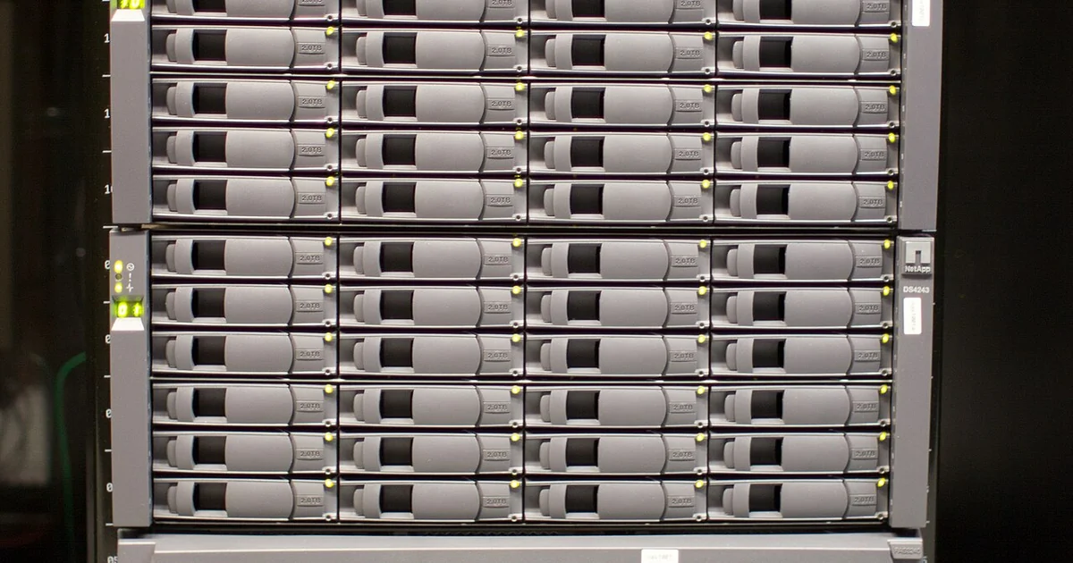 Wikimedia Foundation Servers. NetApp filer FAS3240-R5 with 3 x DS4243 disk shelves