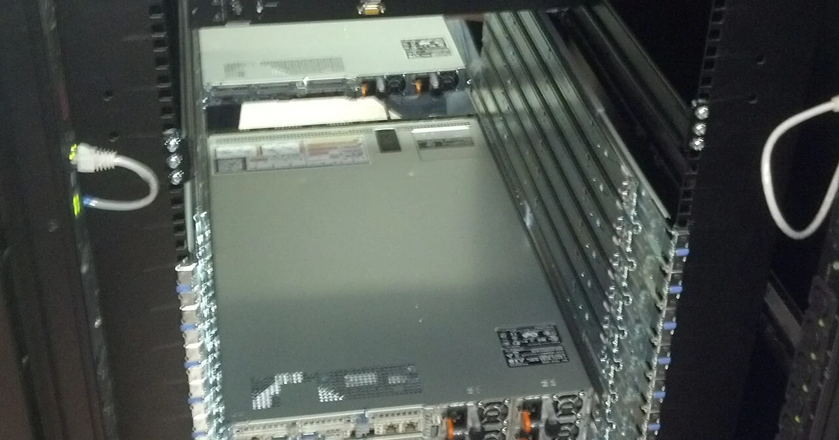 Wikimedia servers for the ULSFO caching data center being racked on June 6th, 2013 in San Francisco.