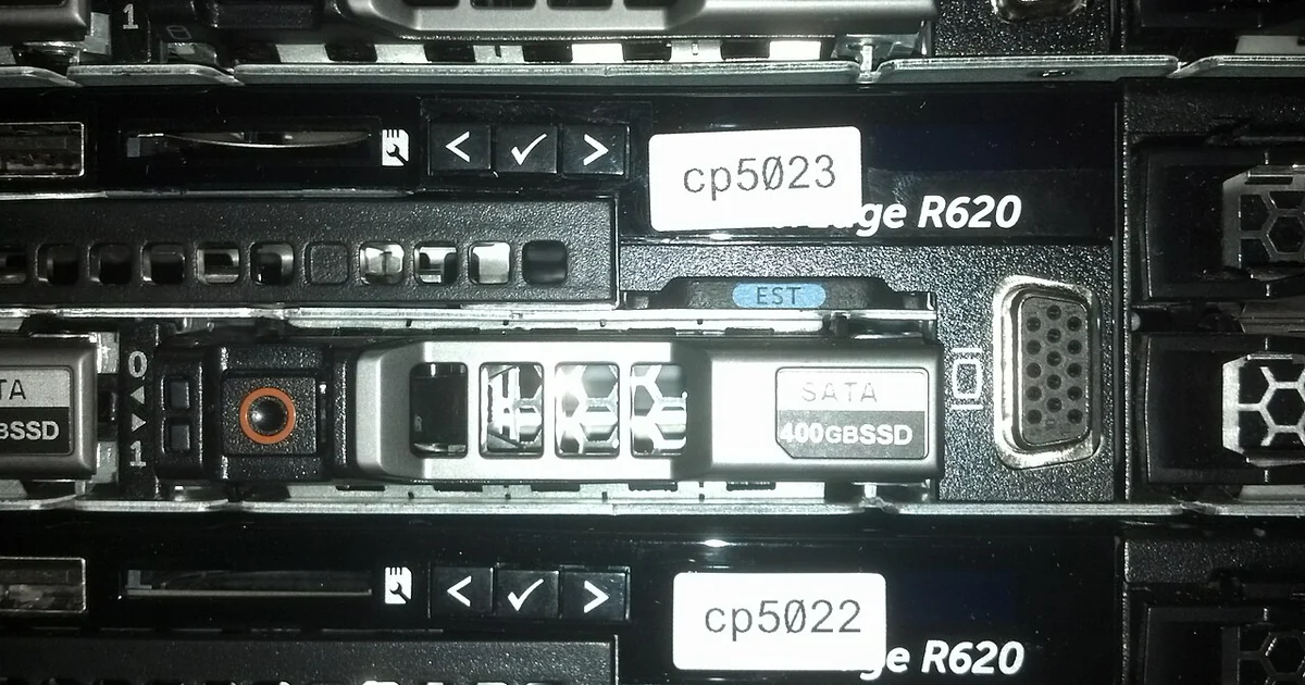 Wikimedia servers for the ULSFO caching data center being racked on June 6th, 2013 in San Francisco.